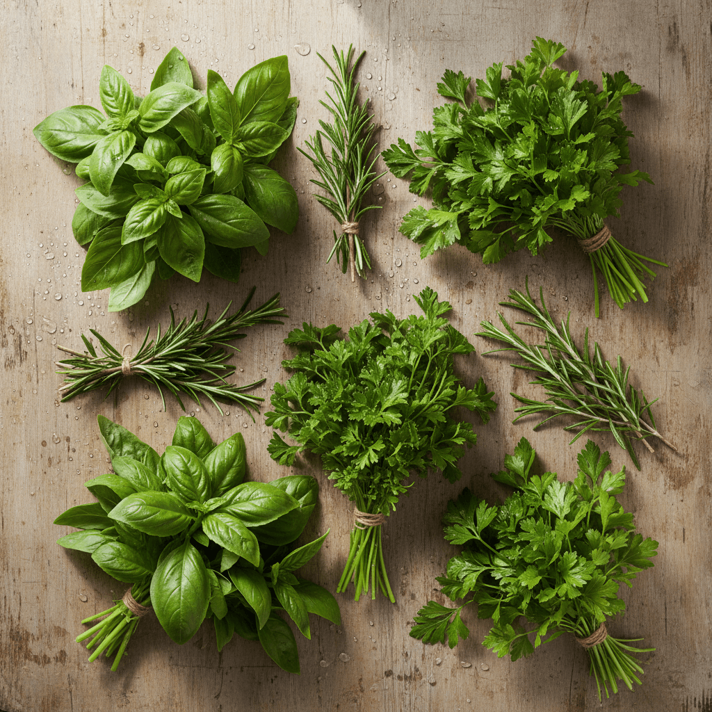 Erbe aromatiche fresche biologiche