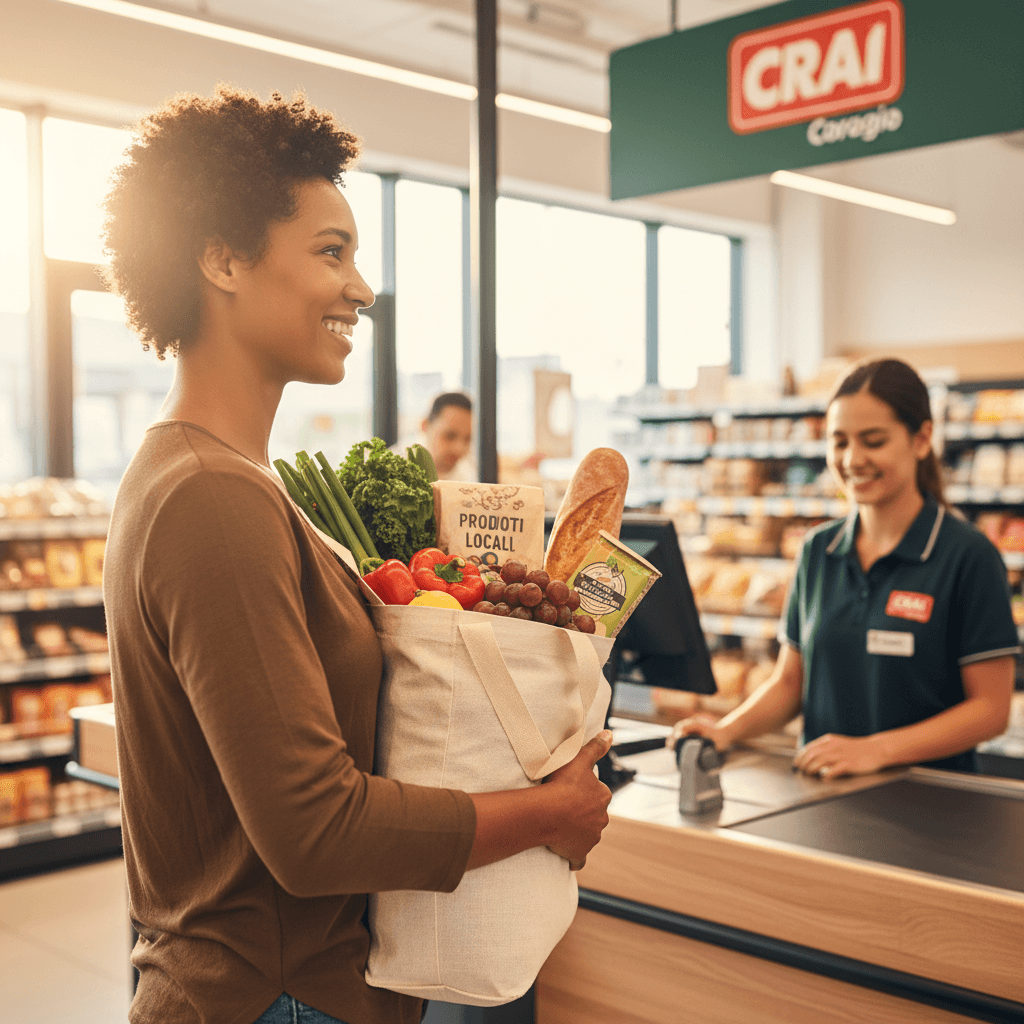 Cliente soddisfatto con i nostri prodotti locali