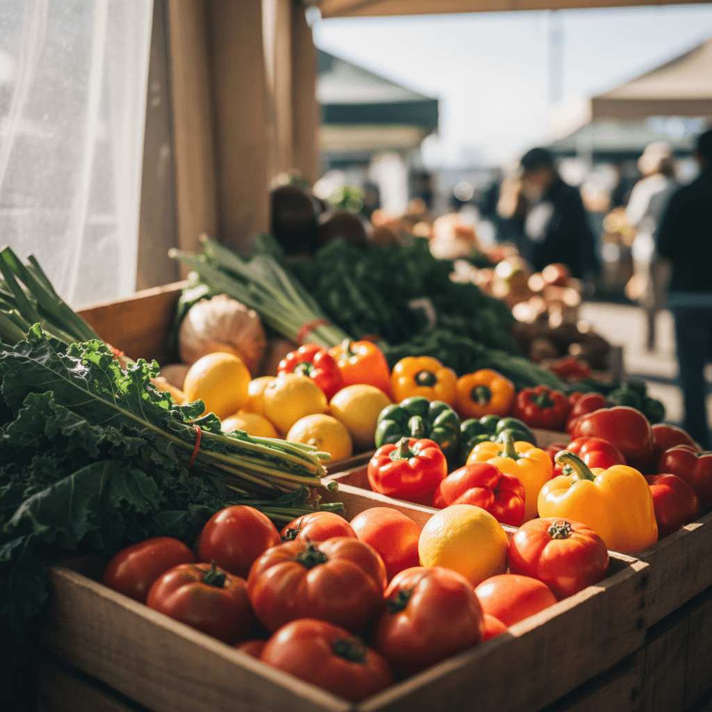 Frutta e verdura fresca di stagione