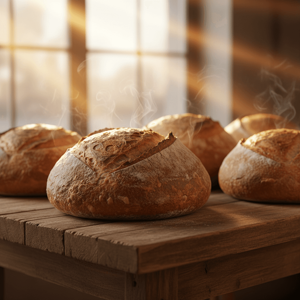 Pane artigianale appena cotto