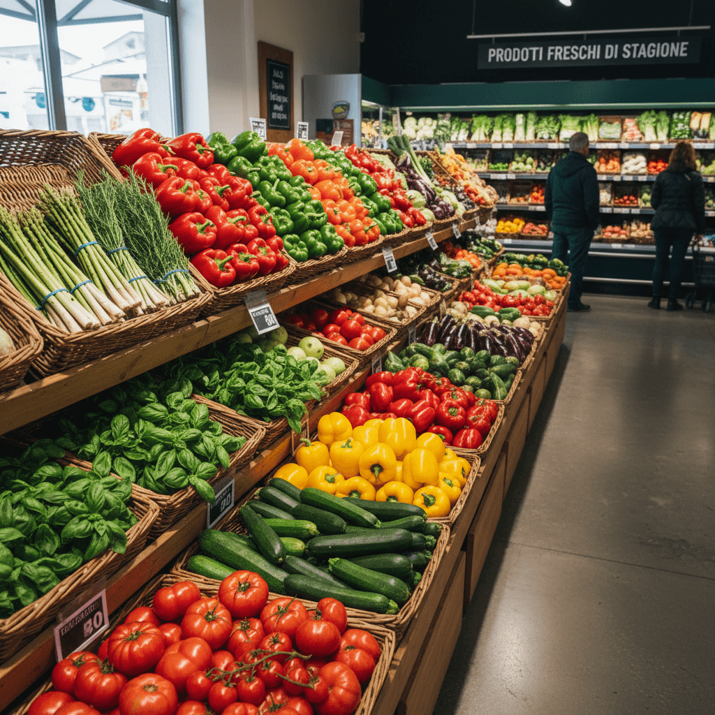 Verdure fresche di stagione nel nostro reparto