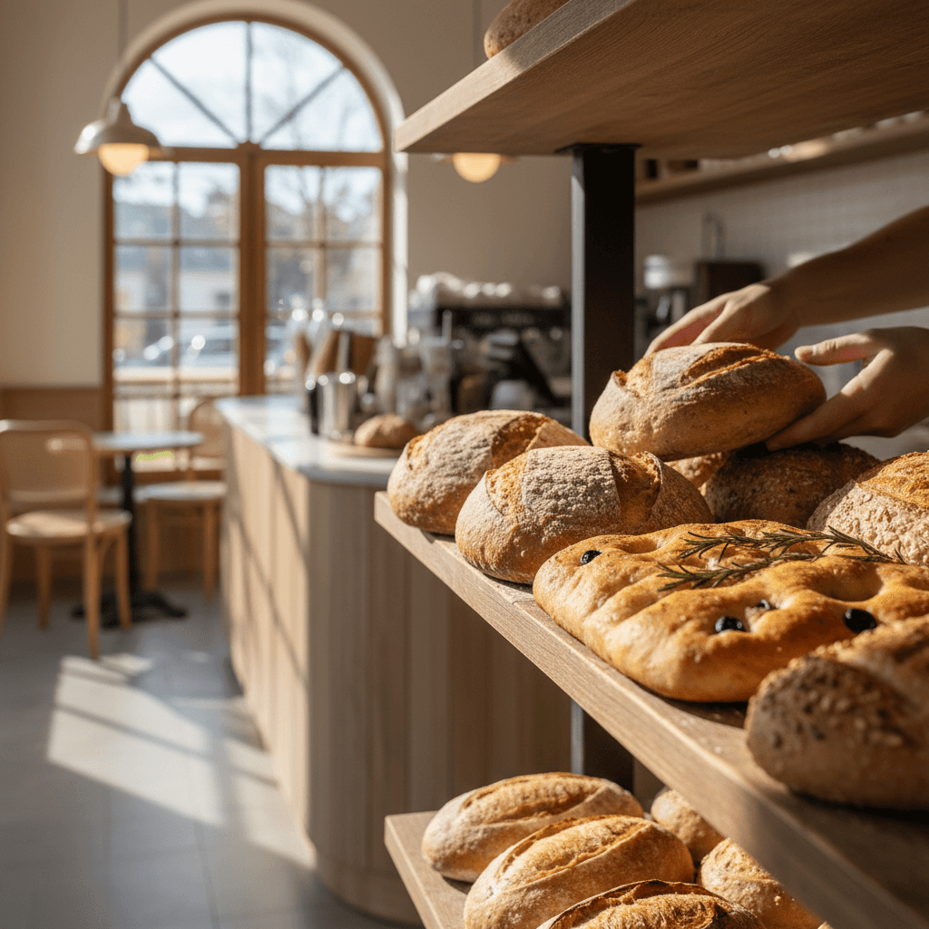 Pane e dolci freschi sfornati